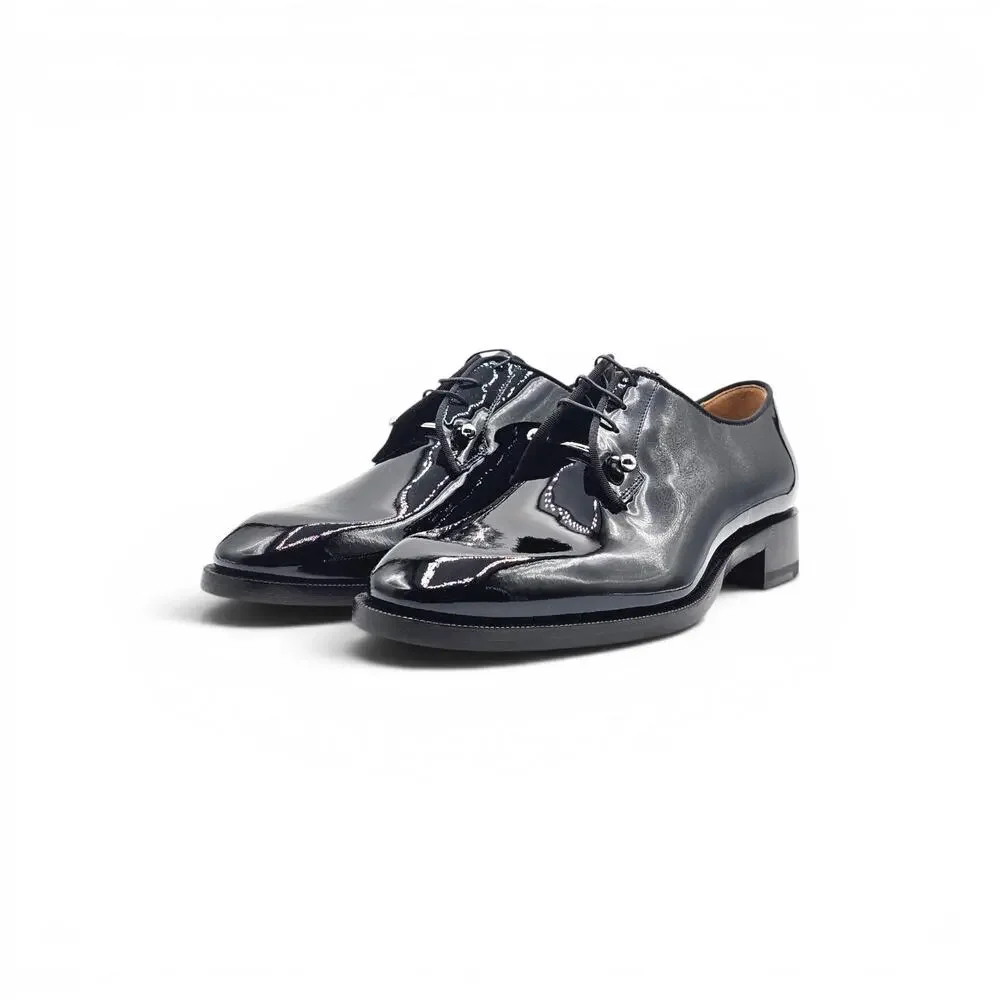 mens louboutin dress shoes Christian Greggo Leather Oxford To keep your shoes in good condition Chambeliss Grosgrain-Trimmed Embellished Leather Derby